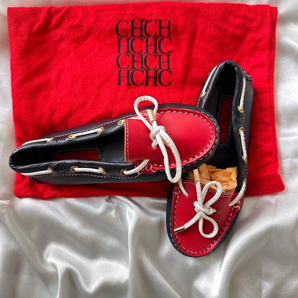 Carolina Herrera Other - New CH Carolina Herrera Red and Black Loafers for girls